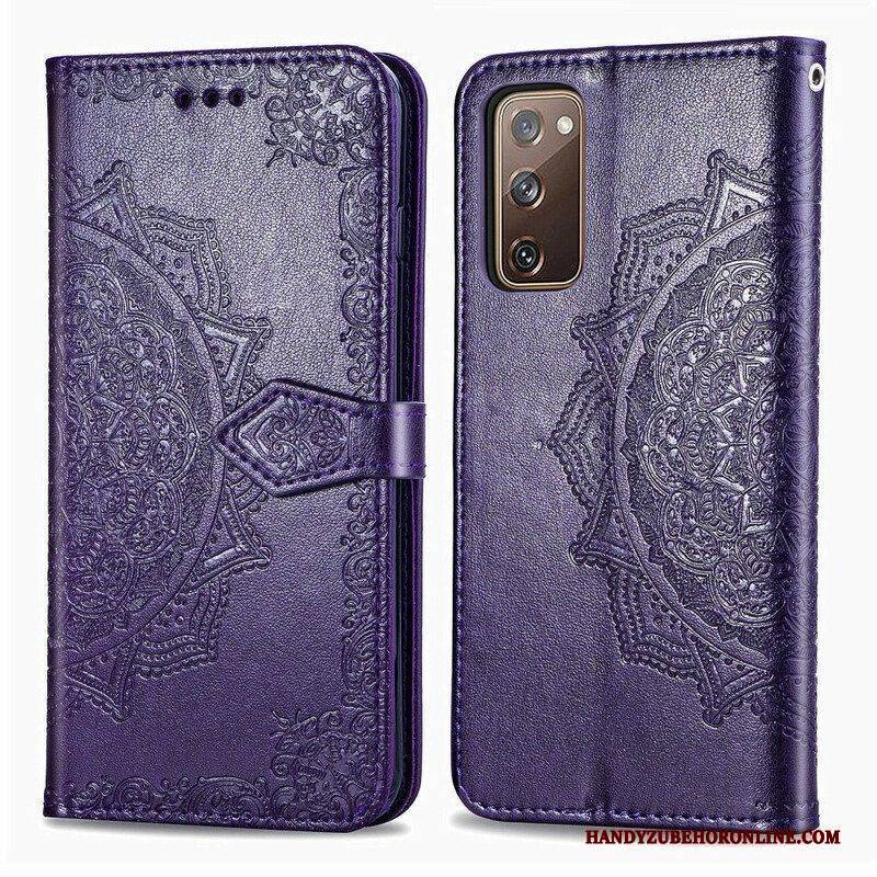 Flip Case Für Samsung Galaxy S20 FE Mandala-mittelalter