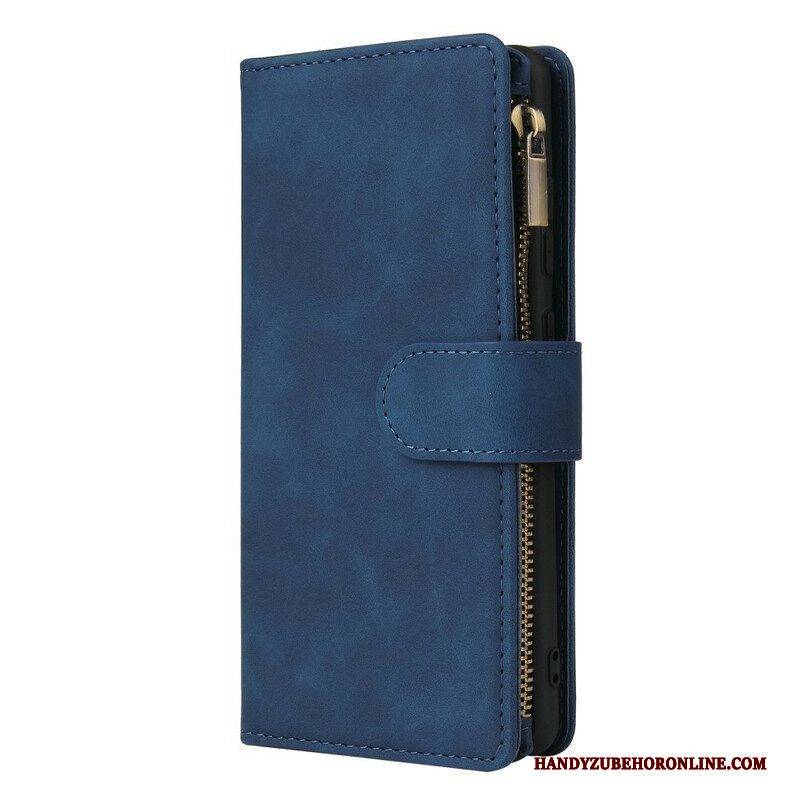 Flip Case Für Samsung Galaxy S20 FE Multi-card-lederstil Mit Umhängeband