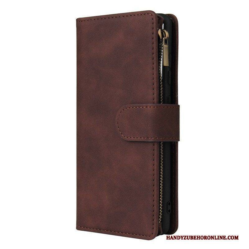 Flip Case Für Samsung Galaxy S20 FE Multi-card-lederstil Mit Umhängeband