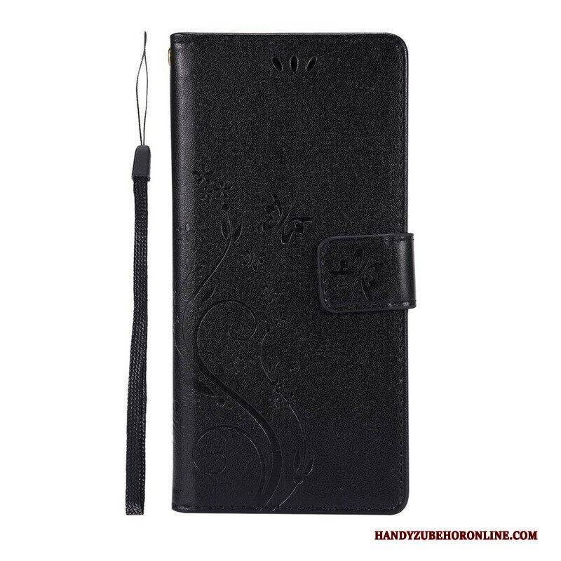 Flip Case Für Samsung Galaxy S21 5G Schmetterlinge Im Wind