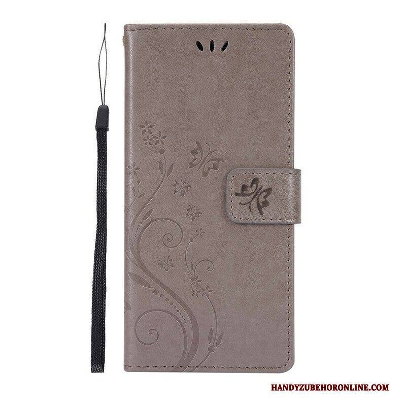 Flip Case Für Samsung Galaxy S21 5G Schmetterlinge Im Wind