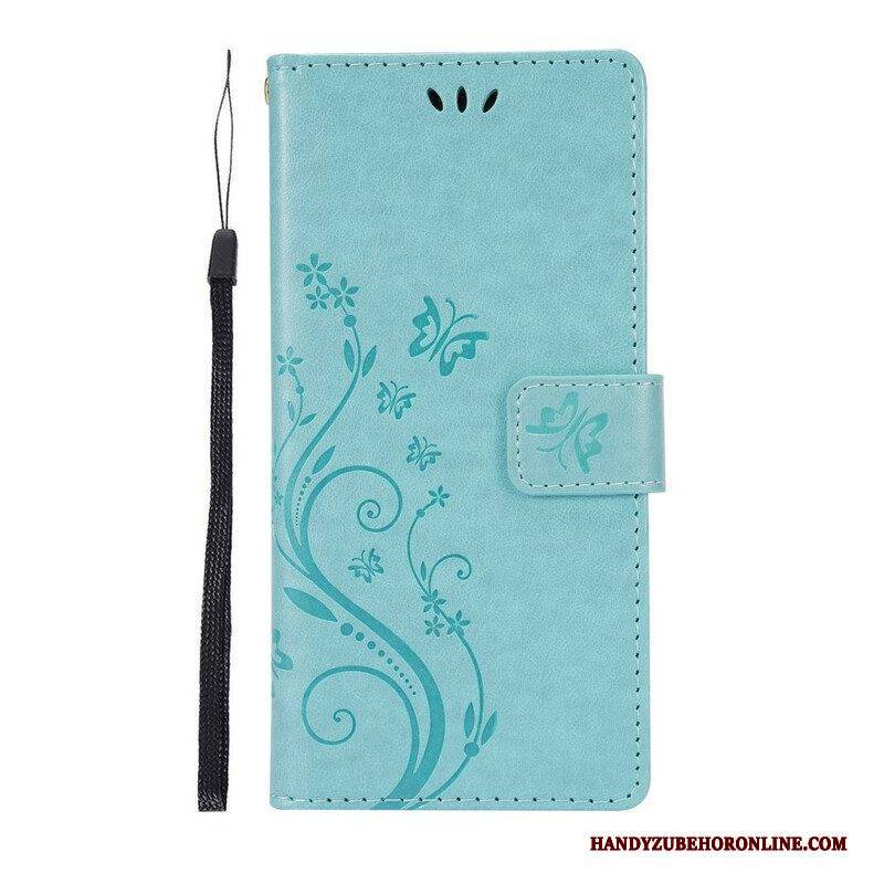 Flip Case Für Samsung Galaxy S21 5G Schmetterlinge Im Wind