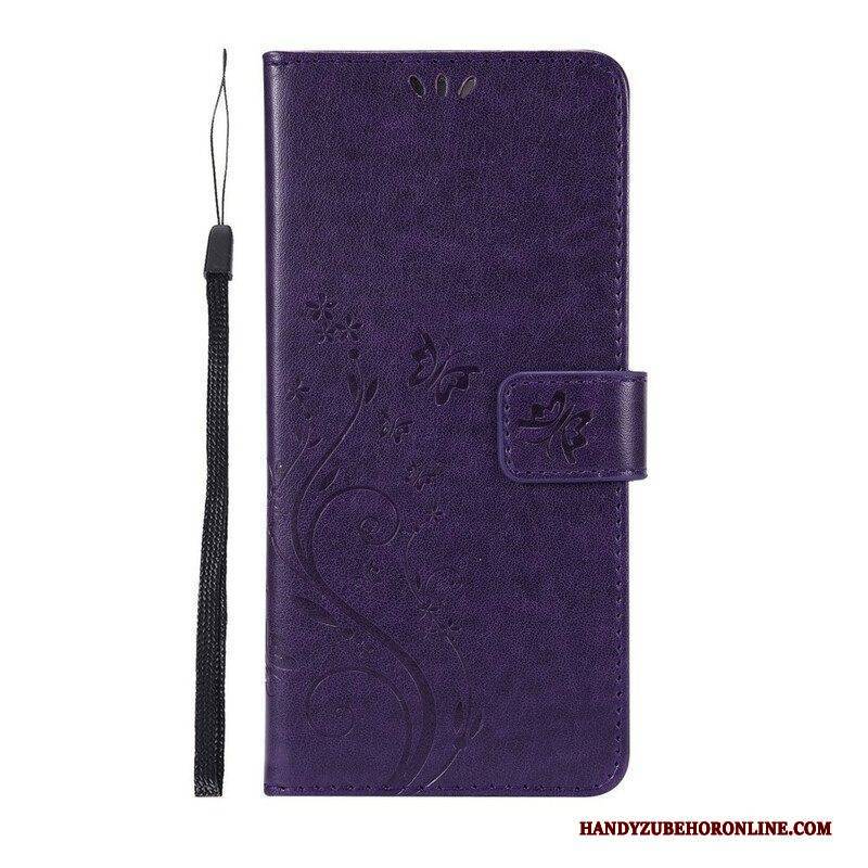 Flip Case Für Samsung Galaxy S21 5G Schmetterlinge Im Wind
