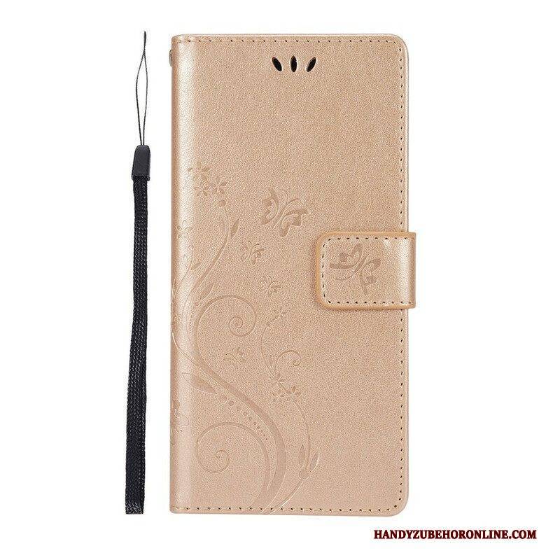 Flip Case Für Samsung Galaxy S21 5G Schmetterlinge Im Wind