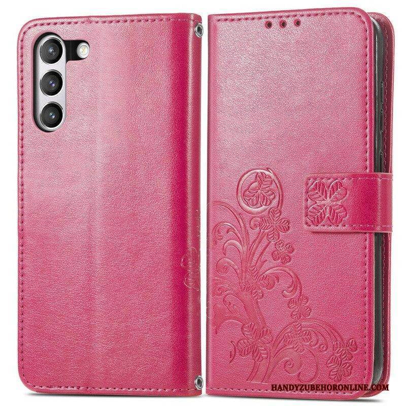Flip Case Für Samsung Galaxy S21 FE Abstrakte Blumen