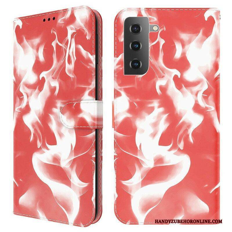 Flip Case Für Samsung Galaxy S21 FE Abstraktes Muster