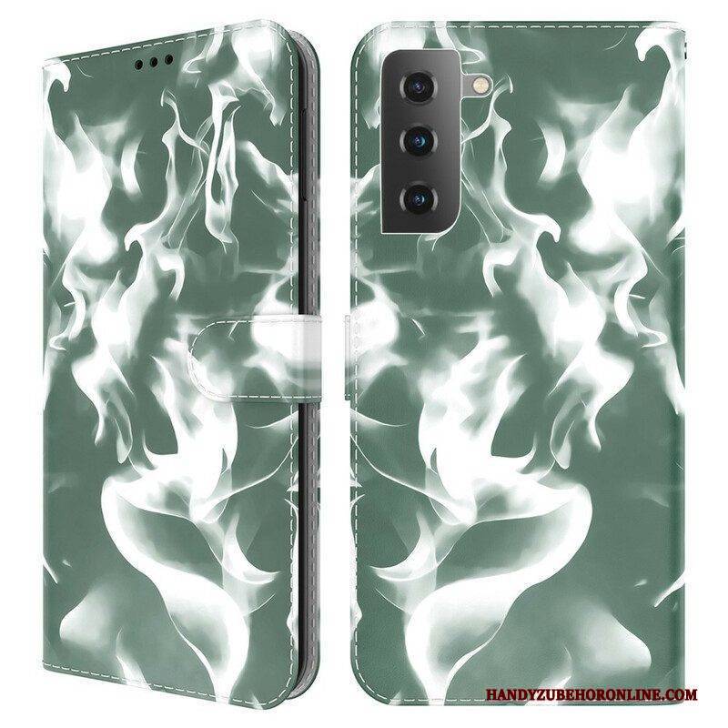 Flip Case Für Samsung Galaxy S21 FE Abstraktes Muster