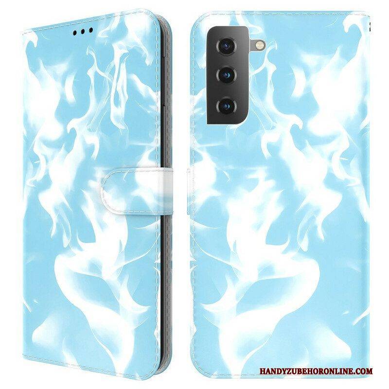 Flip Case Für Samsung Galaxy S21 FE Abstraktes Muster