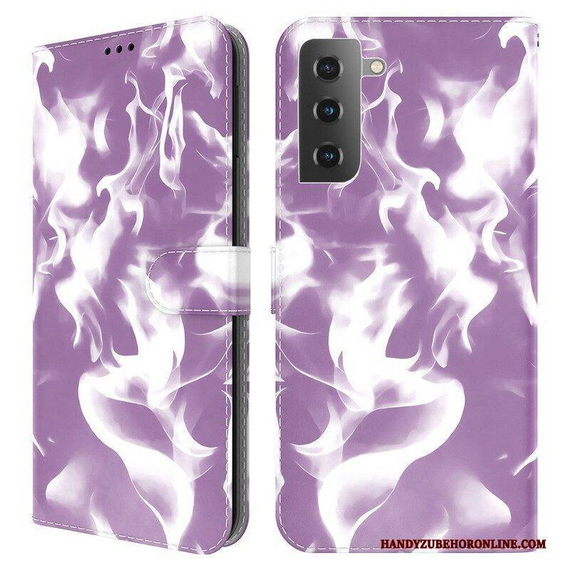 Flip Case Für Samsung Galaxy S21 FE Abstraktes Muster