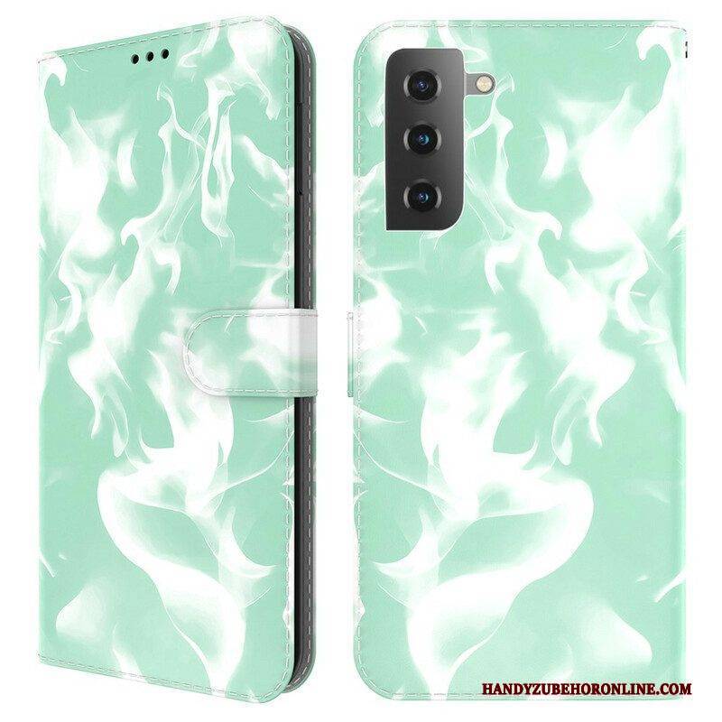Flip Case Für Samsung Galaxy S21 FE Abstraktes Muster