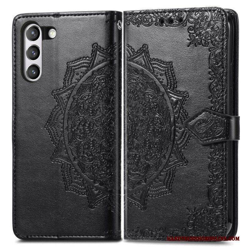 Flip Case Für Samsung Galaxy S21 FE Mandala-mittelalter