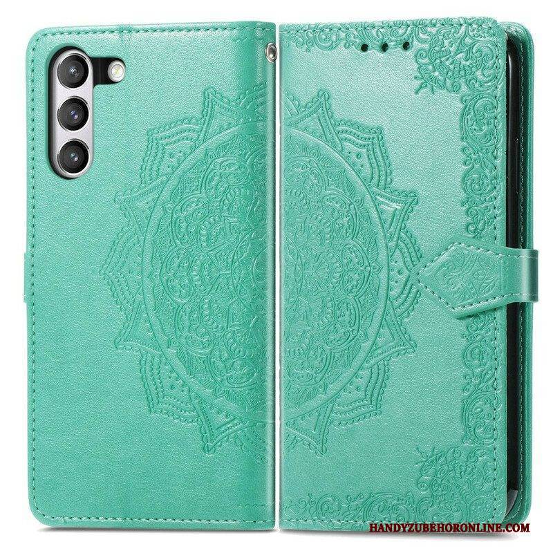 Flip Case Für Samsung Galaxy S21 FE Mandala-mittelalter