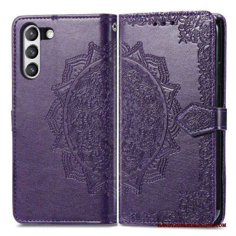 Flip Case Für Samsung Galaxy S21 FE Mandala-mittelalter