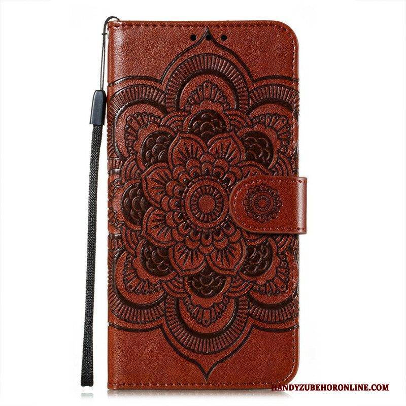 Flip Case Für Samsung Galaxy S21 FE Vollständiges Mandala