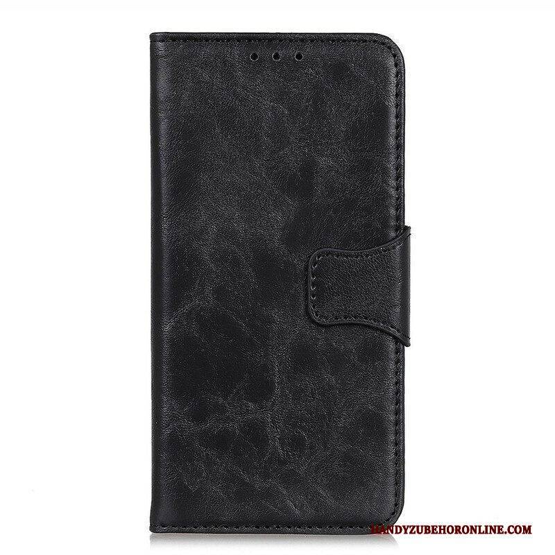 Flip Case Für Samsung Galaxy S21 FE Wendeverschluss Aus Spaltleder