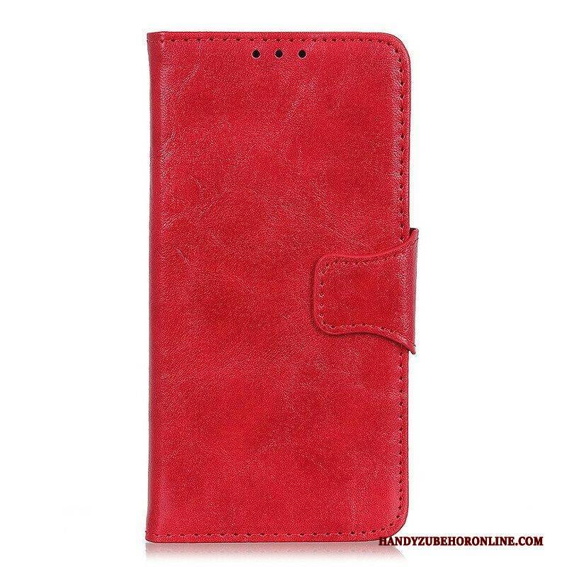 Flip Case Für Samsung Galaxy S21 FE Wendeverschluss Aus Spaltleder
