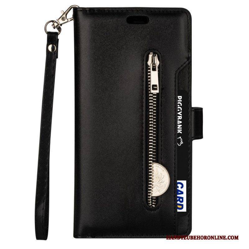 Flip Case Für Samsung Galaxy S22 5G Geldbörse Und Schlüsselband