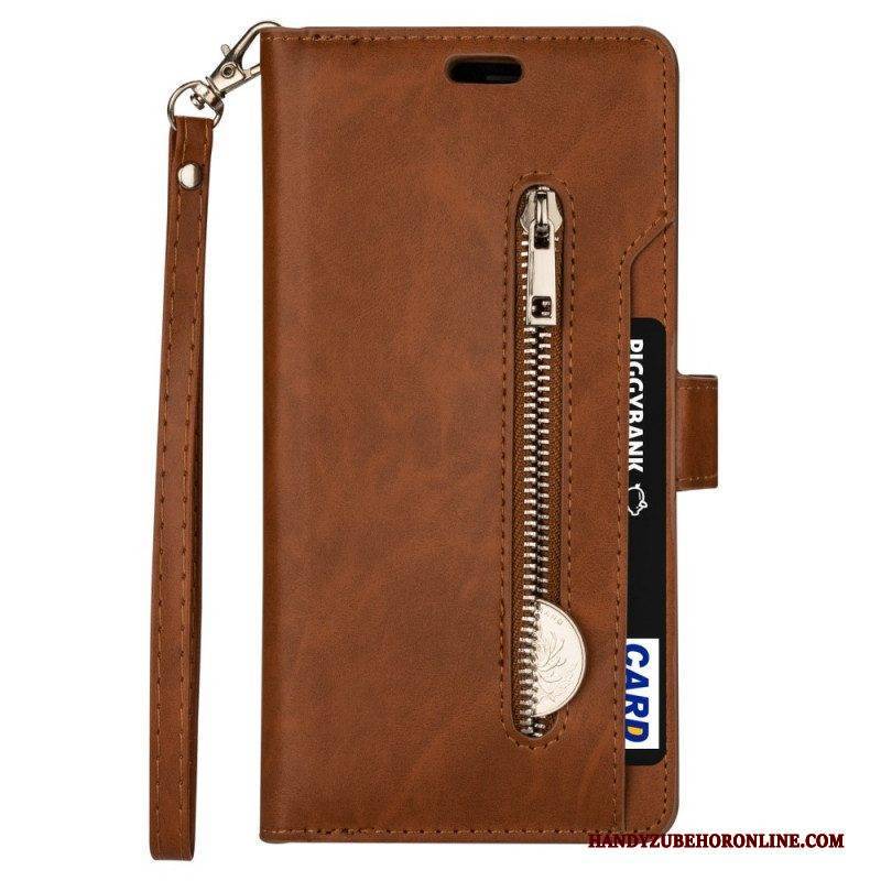 Flip Case Für Samsung Galaxy S22 5G Geldbörse Und Schlüsselband