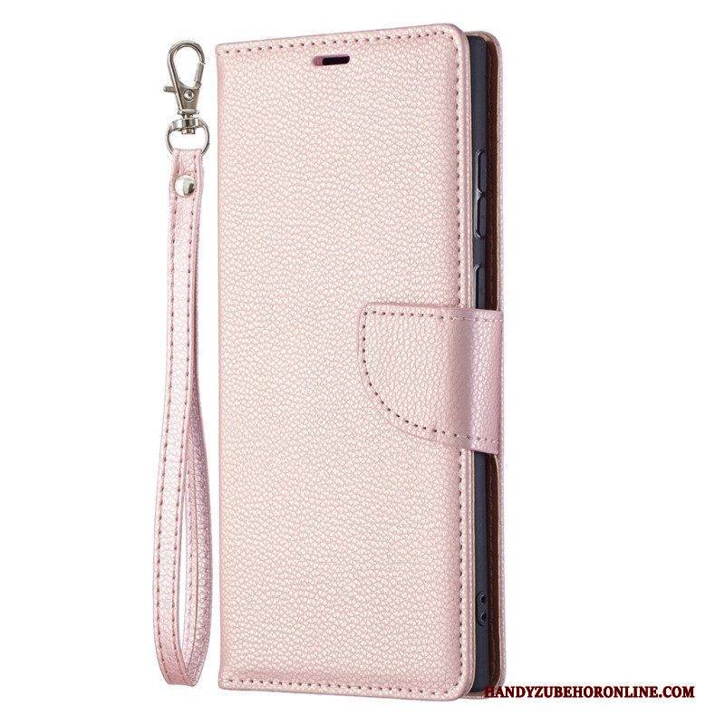 Flip Case Für Samsung Galaxy S22 Ultra 5G Flip Case Lychee Rabat Oblique