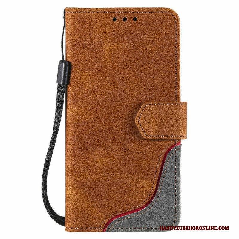 Flip Case Für Samsung Galaxy S22 Ultra 5G Hautgefühl-welle