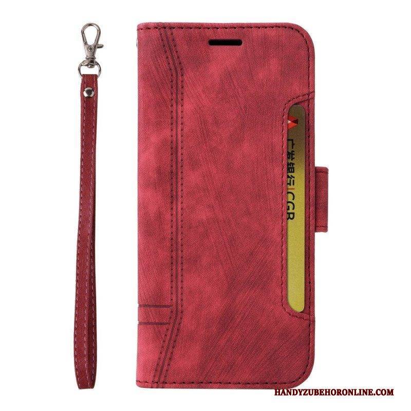 Flip Case Für Samsung Galaxy S23 5G Betopnice Kartenhalter Vorne