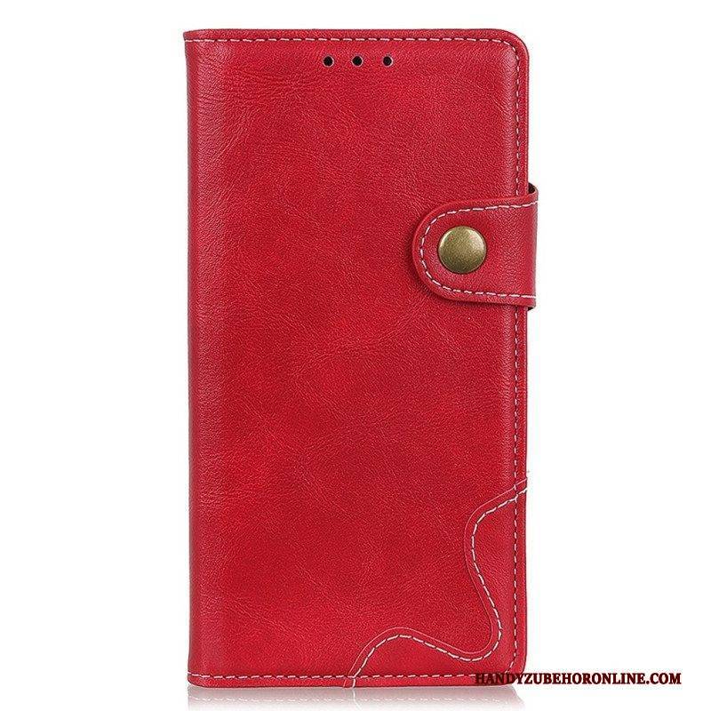 Flip Case Für Samsung Galaxy S23 5G Künstlerischer Knopf