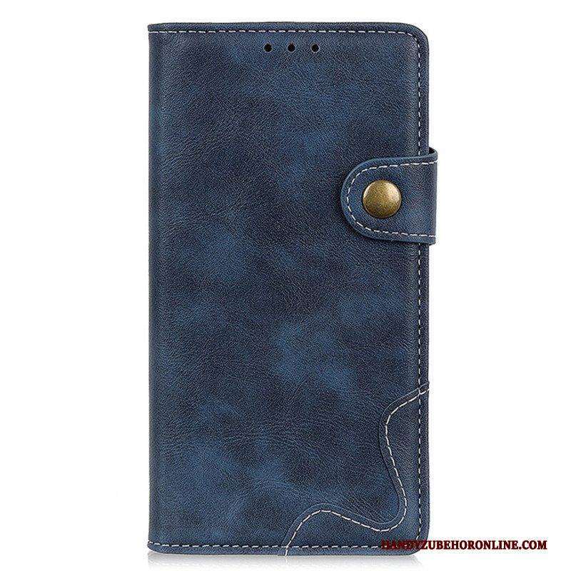 Flip Case Für Samsung Galaxy S23 5G Künstlerischer Knopf