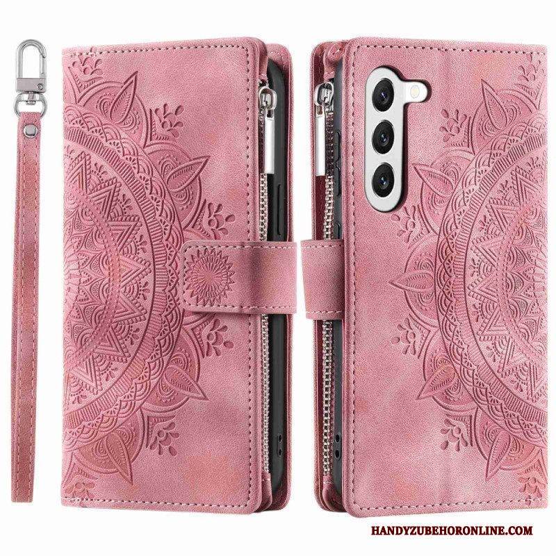 Flip Case Für Samsung Galaxy S23 5G Multifunktions-mandala