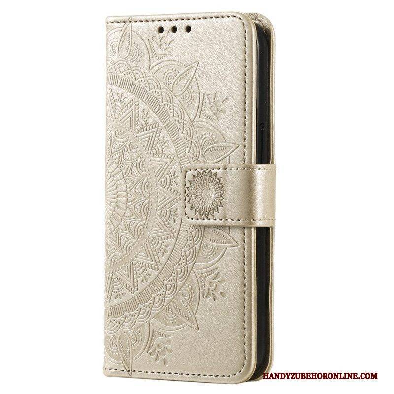 Flip Case Für Samsung Galaxy S23 5G Sonnenmandala