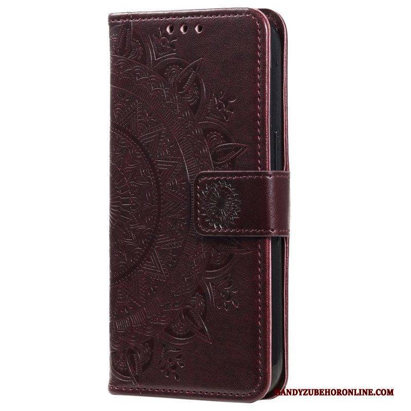 Flip Case Für Samsung Galaxy S23 5G Sonnenmandala