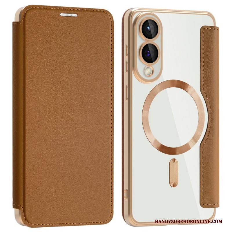 Flip Case Für Samsung Galaxy S25 5g Edge Magsafe-kompatibel Mit Rfid-blockierung