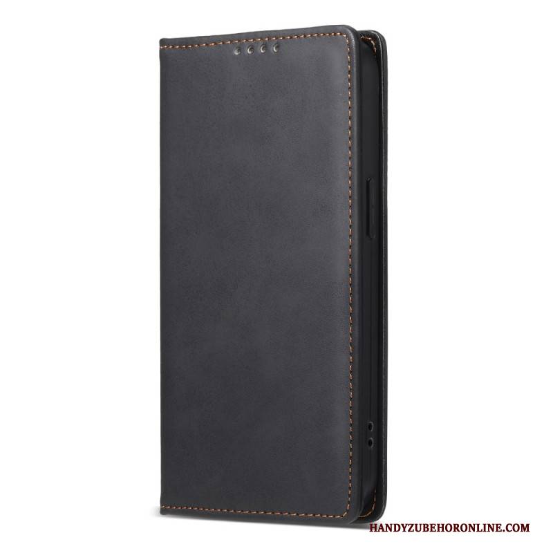 Flip Case Für Samsung Galaxy S25 5g Edge Rfid-blockierendes Kunstleder