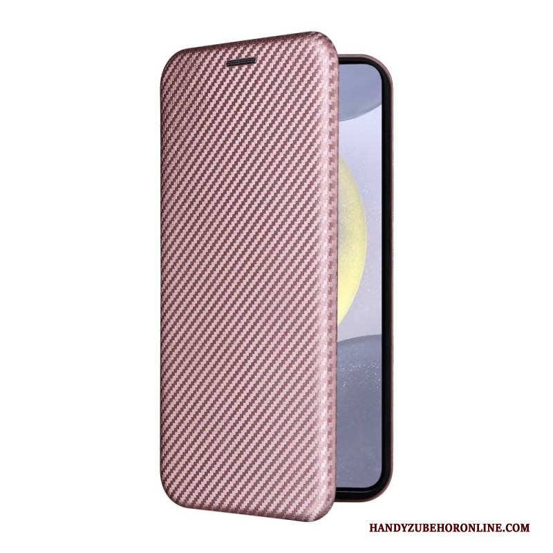 Flip Case Für Samsung Galaxy S25 Fe Kohlefaser