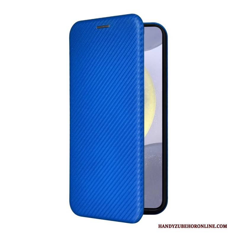 Flip Case Für Samsung Galaxy S25 Fe Kohlefaser