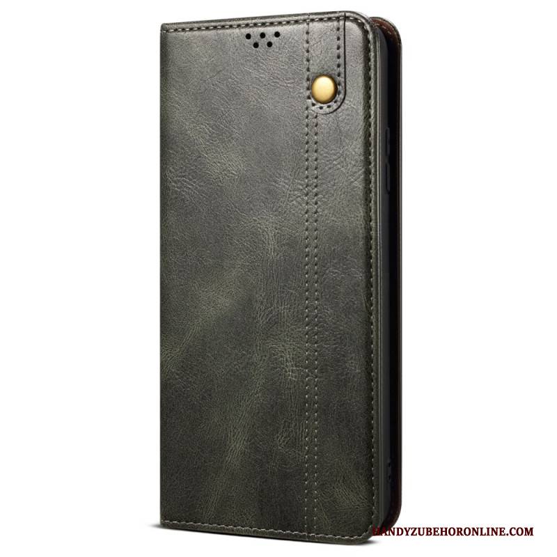 Flip Case Für Samsung Galaxy S25 Plus 5g Gewachstes Kunstleder