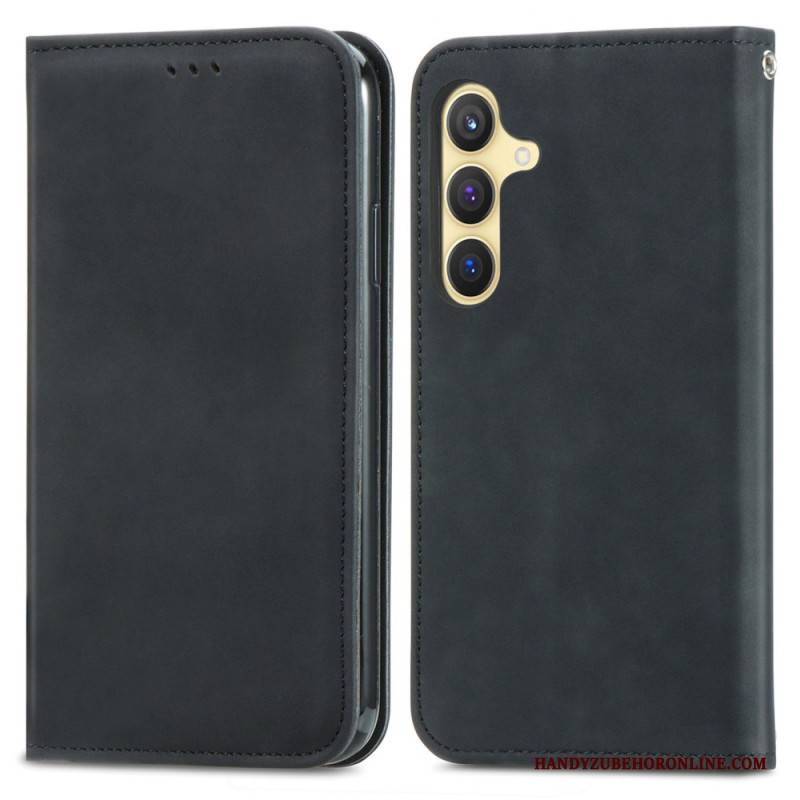 Flip Case Für Samsung Galaxy S25 Plus 5g Wildlederoptik