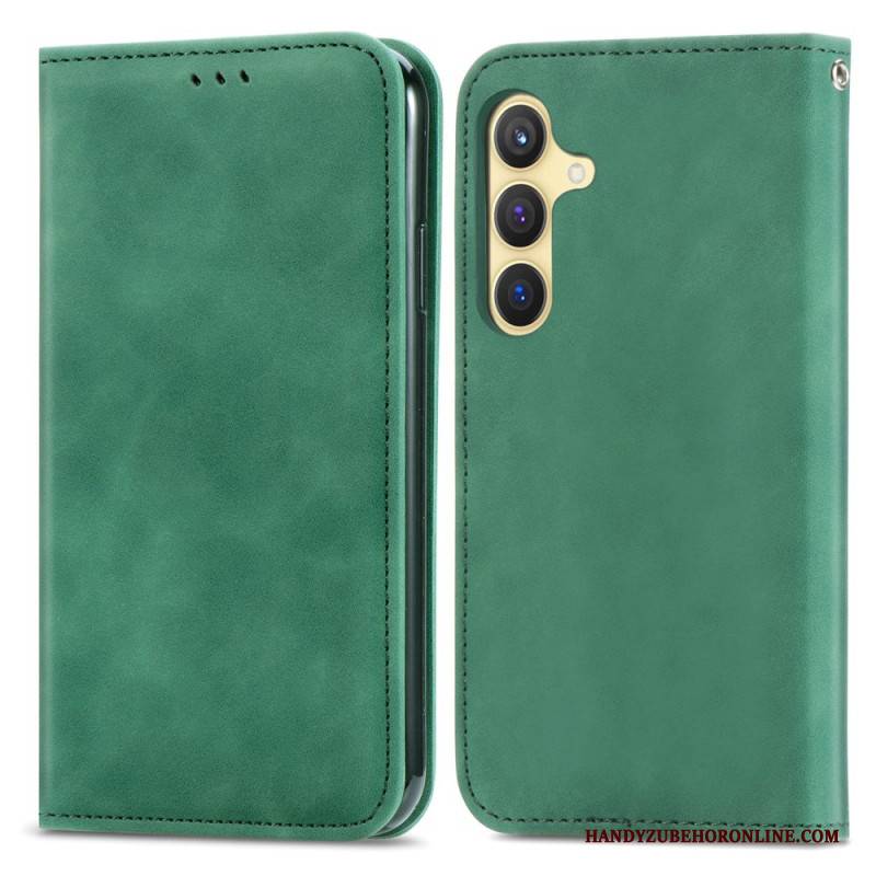 Flip Case Für Samsung Galaxy S25 Plus 5g Wildlederoptik