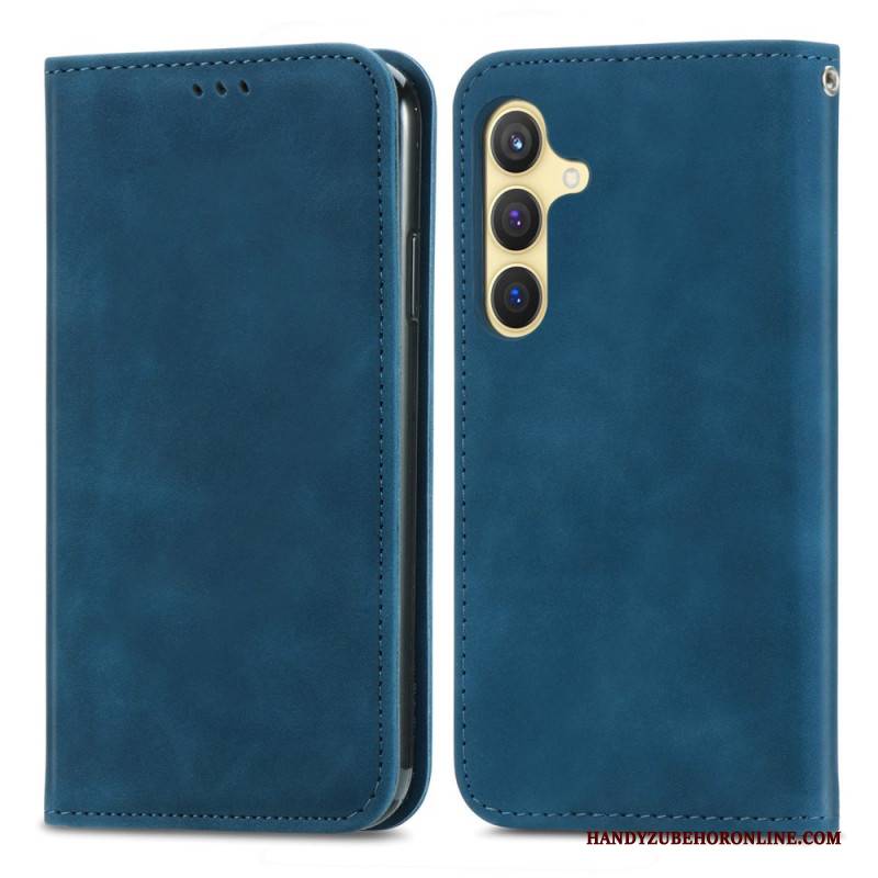 Flip Case Für Samsung Galaxy S25 Plus 5g Wildlederoptik