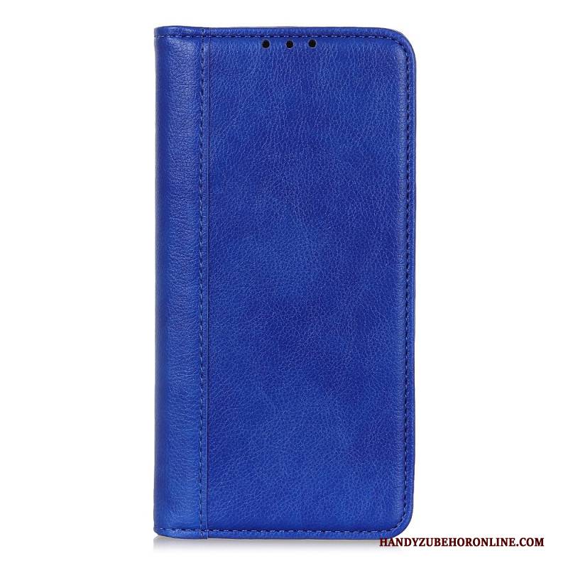 Flip Case Für Samsung Galaxy S25 Ultra 5g Spaltleder Litschi-optik