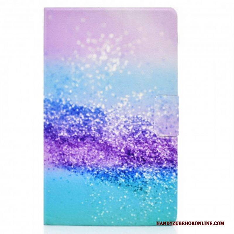 Flip Case Für Samsung Galaxy Tab A7 (2020) Glänzende Pailletten