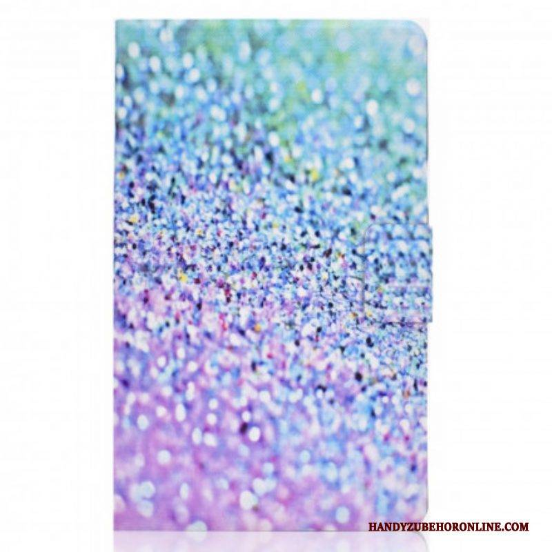 Flip Case Für Samsung Galaxy Tab A7 (2020) Glänzende Pailletten