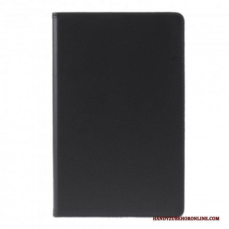 Flip Case Für Samsung Galaxy Tab A7 (2020) Um 360° Drehbares Litschi-kunstleder