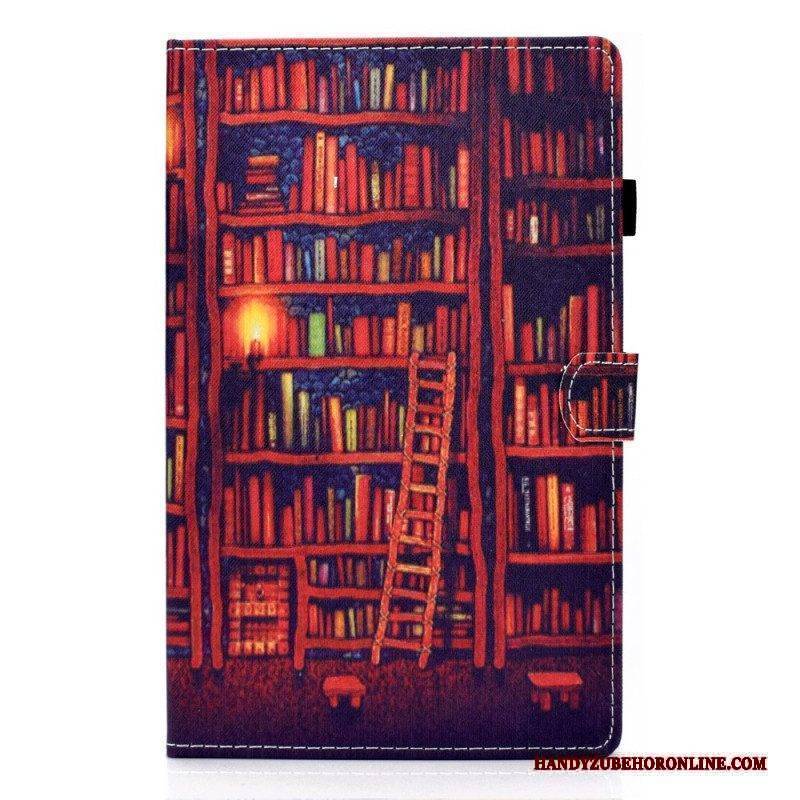 Flip Case Für Samsung Galaxy Tab A8 (2021) Bibliothek