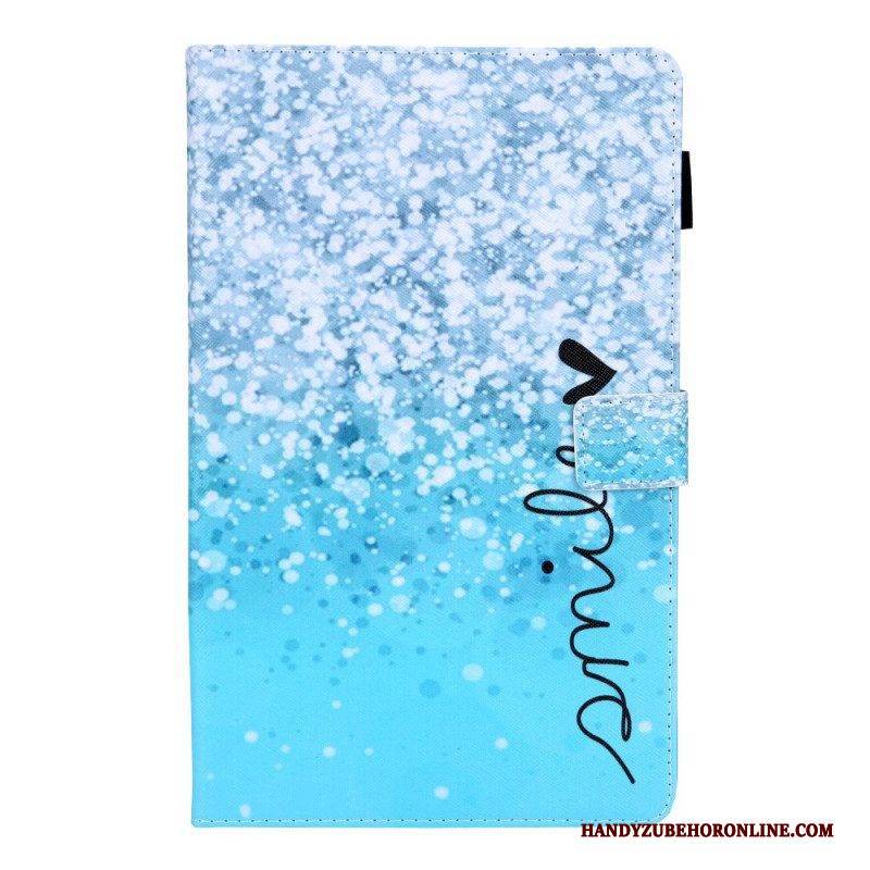 Flip Case Für Samsung Galaxy Tab A8 (2021) Glänzende Pailletten