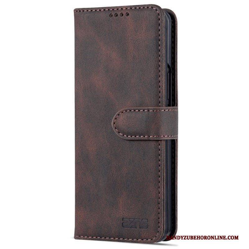 Flip Case Für Samsung Galaxy Z Fold 3 5G Azns Leder-styling