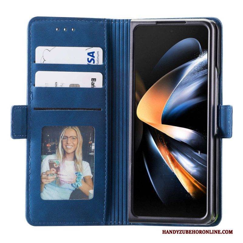 Flip Case Für Samsung Galaxy Z Fold 4 Casedance Serie Waltz 001