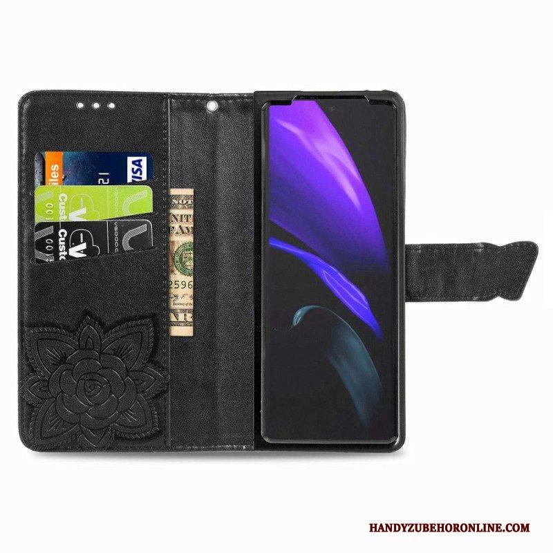 Flip Case Für Samsung Galaxy Z Fold 4 Riesiger Schmetterling