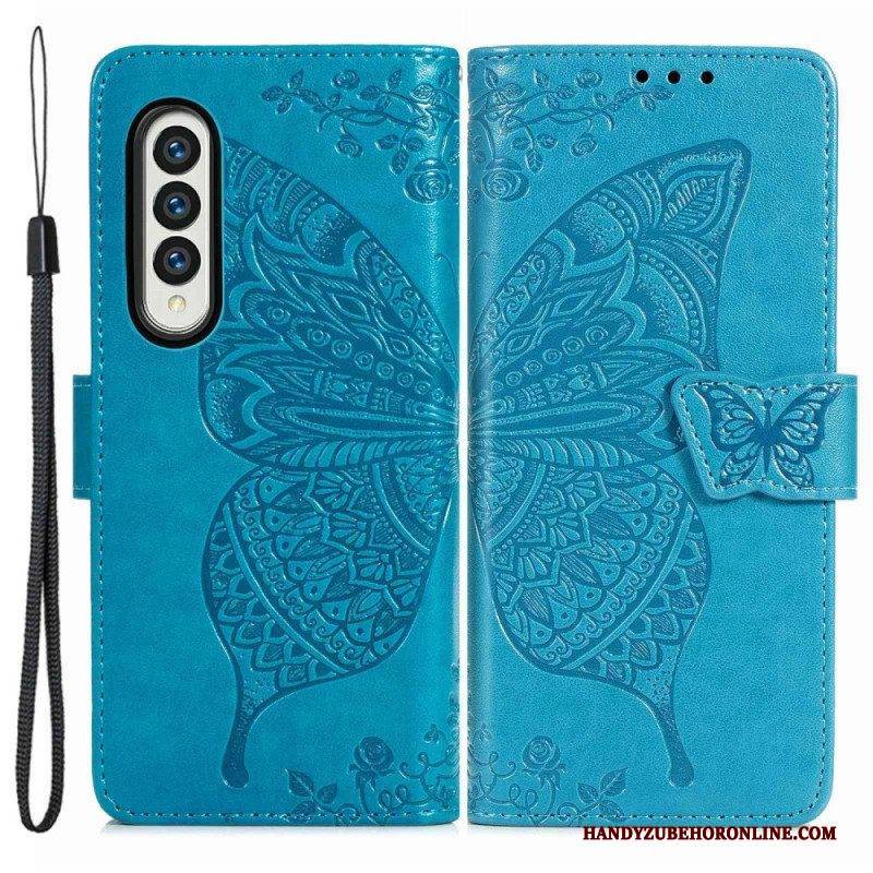 Flip Case Für Samsung Galaxy Z Fold 4 Riesiger Schmetterling