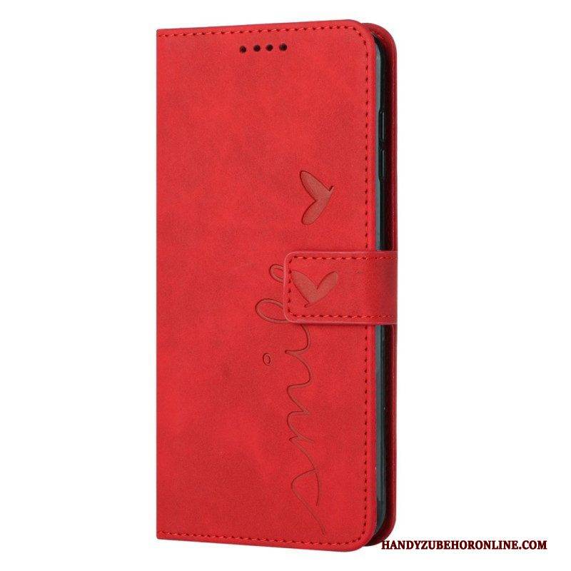 Flip Case Für Sony Xperia 1 IV Lächle Mit Schlüsselband