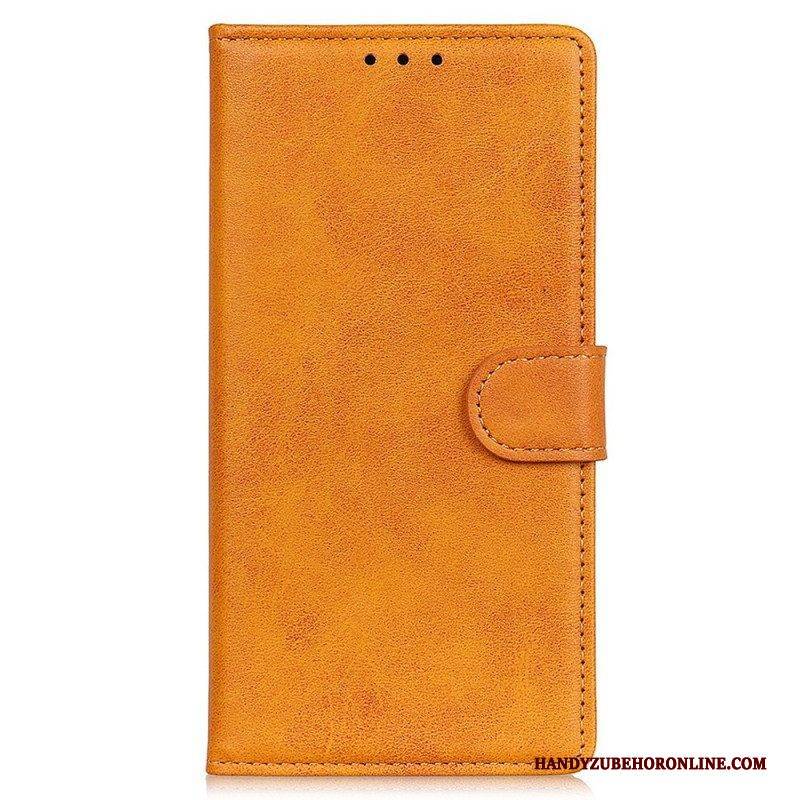 Flip Case Für Sony Xperia 1 IV Matter Ledereffekt